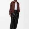 Belted Trousers in Nappa Lambskin