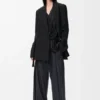 Belted Trousers in Wool Belted Trousers in Wool