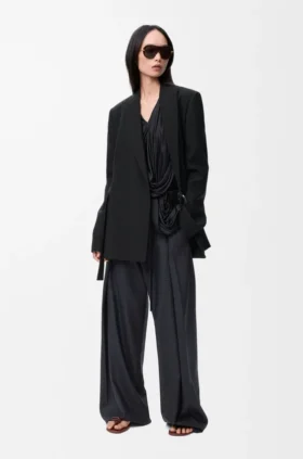 Belted Trousers in Wool