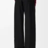 Belted Trousers in Wool
