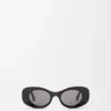 Beveled Oval Maxi Anagram Sunglasses