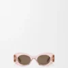 Beveled Oval Maxi Anagram Sunglasses