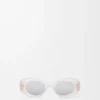 Beveled Oval Maxi Anagram Sunglasses