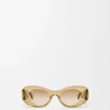 Beveled Oval Maxi Anagram Sunglasses