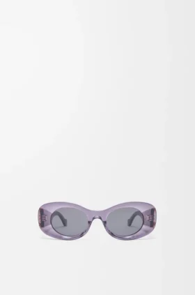 Beveled Oval Maxi Anagram Sunglasses