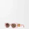 Beveled Oval Maxi Anagram Sunglasses