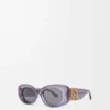 Beveled Oval Maxi Anagram Sunglasses