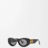 Beveled Oval Maxi Anagram Sunglasses