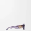 Beveled Oval Maxi Anagram Sunglasses