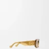Beveled Oval Maxi Anagram Sunglasses