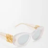Beveled Oval Maxi Anagram Sunglasses
