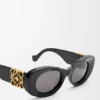 Beveled Oval Maxi Anagram Sunglasses