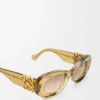 Beveled Oval Maxi Anagram Sunglasses