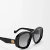 Beveled Pentagon Sunglasses