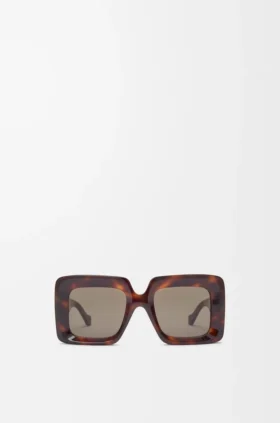 Beveled Square Maxi Anagram Sunglasses