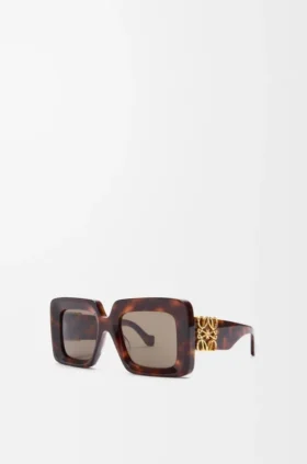 Beveled Square Maxi Anagram Sunglasses
