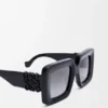 Beveled Square Maxi Anagram Sunglasses Beveled Square Maxi Anagram Sunglasses