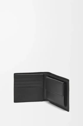 Bifold Coin Wallet in Soft Grained Calfskin