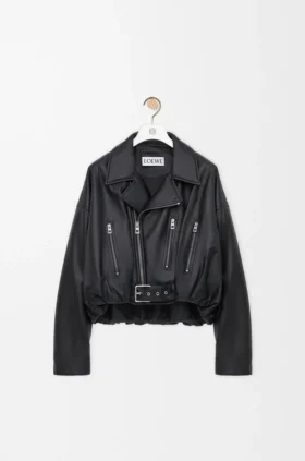 Biker Jacket in Nappa Lambskin