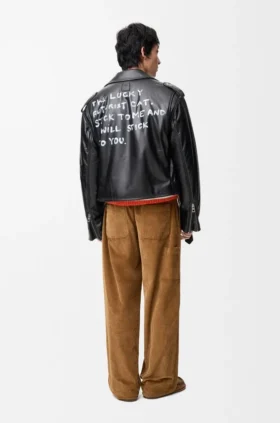Biker Jacket in Nappa Lambskin