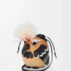 Bird Bag in Iraca Palm and Calfskin