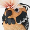 Bird Bag in Iraca Palm and Calfskin