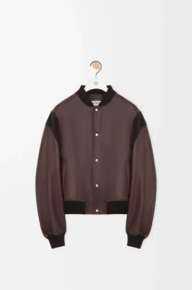 Bomber Jacket in Nappa Lambskin