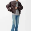 Bomber Jacket in Nappa Lambskin