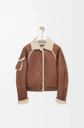 Bomber Jacket in Shearling