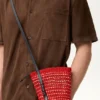 Braid Pocket in Iraca Palm and Calfskin Braid Pocket in Iraca Palm and Calfskin