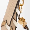 Braided Strap Keyring in Calfskin