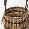 Bucket in Cord and Leather Bucket in Cord and Leather