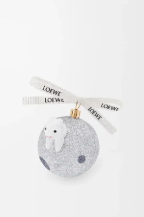 Bunny on the Moon Bauble in Blown Glass