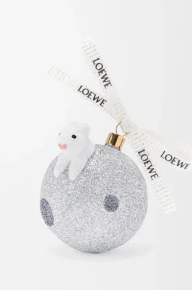 Bunny on the Moon Bauble in Blown Glass