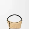 Cala Mini Bag in Classic Calfskin and Raffia
