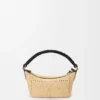 Cala Mini Bag in Classic Calfskin and Raffia