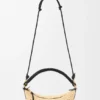 Cala Mini Bag in Classic Calfskin and Raffia