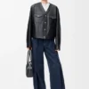 Cardigan in Nappa Lambskin