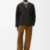 Cardigan in Wool and Silk