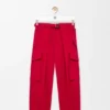 Cargo Trousers in Cotton and Silk