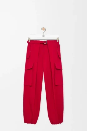 Cargo Trousers in Cotton and Silk Cargo Trousers in Cotton and Silk