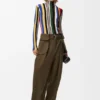 Cargo Trousers in Cotton and Silk