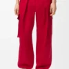 Cargo Trousers in Cotton and Silk