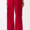 Cargo Trousers in Cotton and Silk