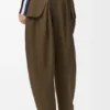 Cargo Trousers in Cotton and Silk