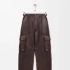 Cargo Trousers in Nappa Lambskin and Cotton Cargo Trousers in Nappa Lambskin and Cotton