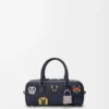 Cats Amazona 23 Cropped Bag in Embroidered Denim