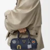 Cats Amazona 23 Cropped Bag in Embroidered Denim