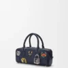 Cats Amazona 23 Cropped Bag in Embroidered Denim