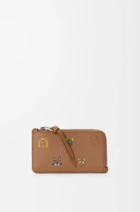 Cats Coin Cardholder in Classic Calfskin